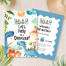 Search for roar birthday invitations Party animals