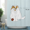 Search for funny cat shower curtains Meow