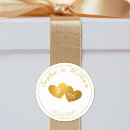 Search for couples initials stickers Gold and white