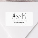 Search for couple hearts return address labels Elegant