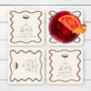 Search for love is brewing coasters Bridal shower