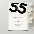 Search for elegant 55th birthday invitations Stylish