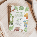 Search for dinosaur roar invitations Jurassic animals