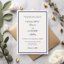 Search for navy and ivory wedding invitations Classic