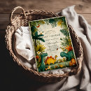Search for baby dinosaur invitations Tropical greenery