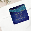Search for blue and gold wedding stickers Stylish
