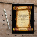 Search for scroll wedding invitations Mediaeval