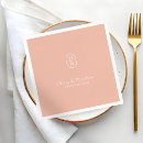 Search for peach wedding napkins Classy
