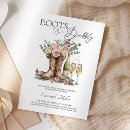 Search for western boots bridal shower invitations Watercolor