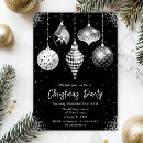 Search for black and silver christmas invitations Holiday celebration