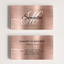 Search for rose gold metal business cards Hair stylist