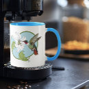 Search for hummingbird designs mugs Blue