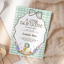 Search for gingham baby shower invitations Duck