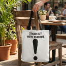 Search for statement tote bags Black