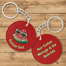 Search for ripe rounded key rings Watermelon