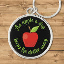 Search for apple a day key rings Fruit