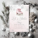 Search for ice skating party invitations Silver