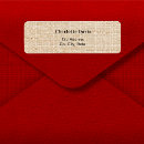 Search for burlap return address labels Beige