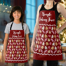 Search for cookie baking team aprons Gingerbread boy girl