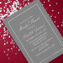 Search for grey bridal shower invitations Classic