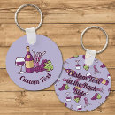 Search for wine bottle key rings Grapes