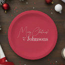 Search for christmas plates Red and white