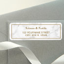 Search for white marble return address labels Simple