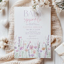 Search for bohemian baby girl shower invitations Watercolor wildflowers