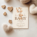 Search for neutral gender reveal invitations Bear baby shower