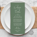 Search for welcome card weddings Sage green