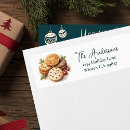 Search for baking cookies return address labels Watercolor