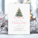 Search for pink christmas invitations Watercolor