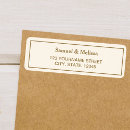 Search for cream wedding return address labels Simple