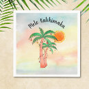 Search for palm tree napkins Watercolor