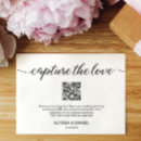 Search for love invitations Black and white