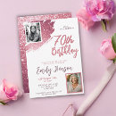 Search for surprise 70th birthday invitations Milestone