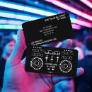 Search for audio business cards Black and white