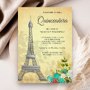 Search for eiffel tower quinceanera invitations France