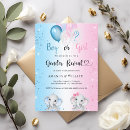 Search for elephant gender reveal invitations Boy or girl