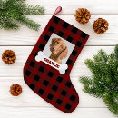 Search for dog bone christmas stockings Buffalo plaid