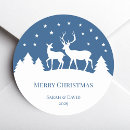 Search for deer silhouette stickers Merry christmas