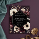 Search for dark romance invitations Floral