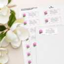 Search for pretty in pink return address labels For her