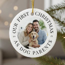 Search for couple with dog christmas tree decorations For pets