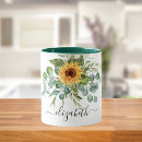 Search for sunflower mugs Elegant