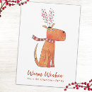 Search for funny reindeer cards Watercolor