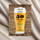 Search for beer 50th birthday invitations Modern