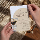 Search for martini bridal shower invitations Brown