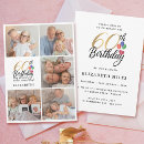 Search for collage birthday invitations Typography