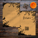 Search for orange and black wedding invitations Gothic